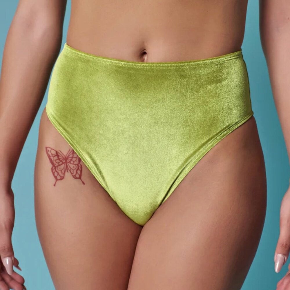 EUC Hot Cakes Pole Bottoms - Matcha Green, Size S/M